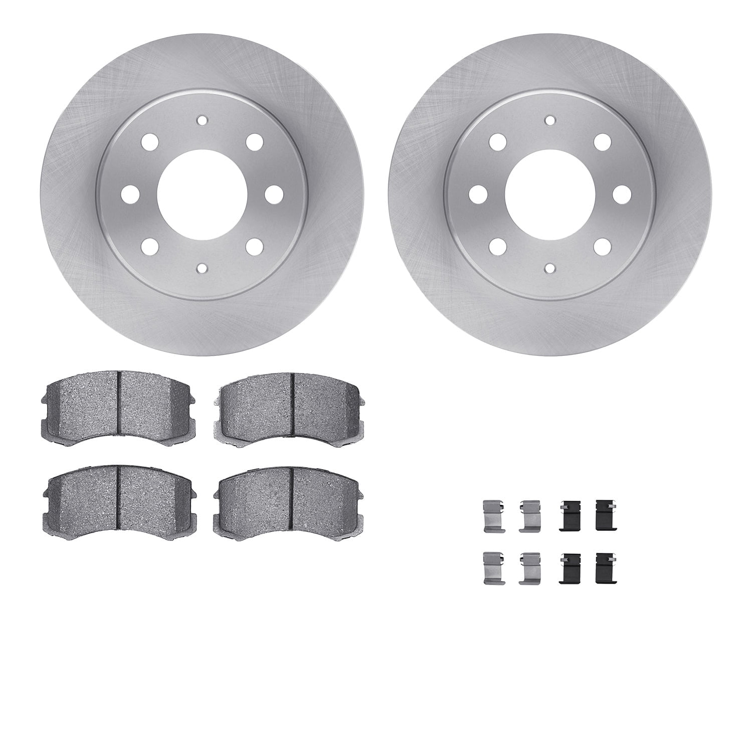 Dynamic Friction Company Front Brake Rotors with 5000 Advanced Brake Pads includes Hardware 6512-72146