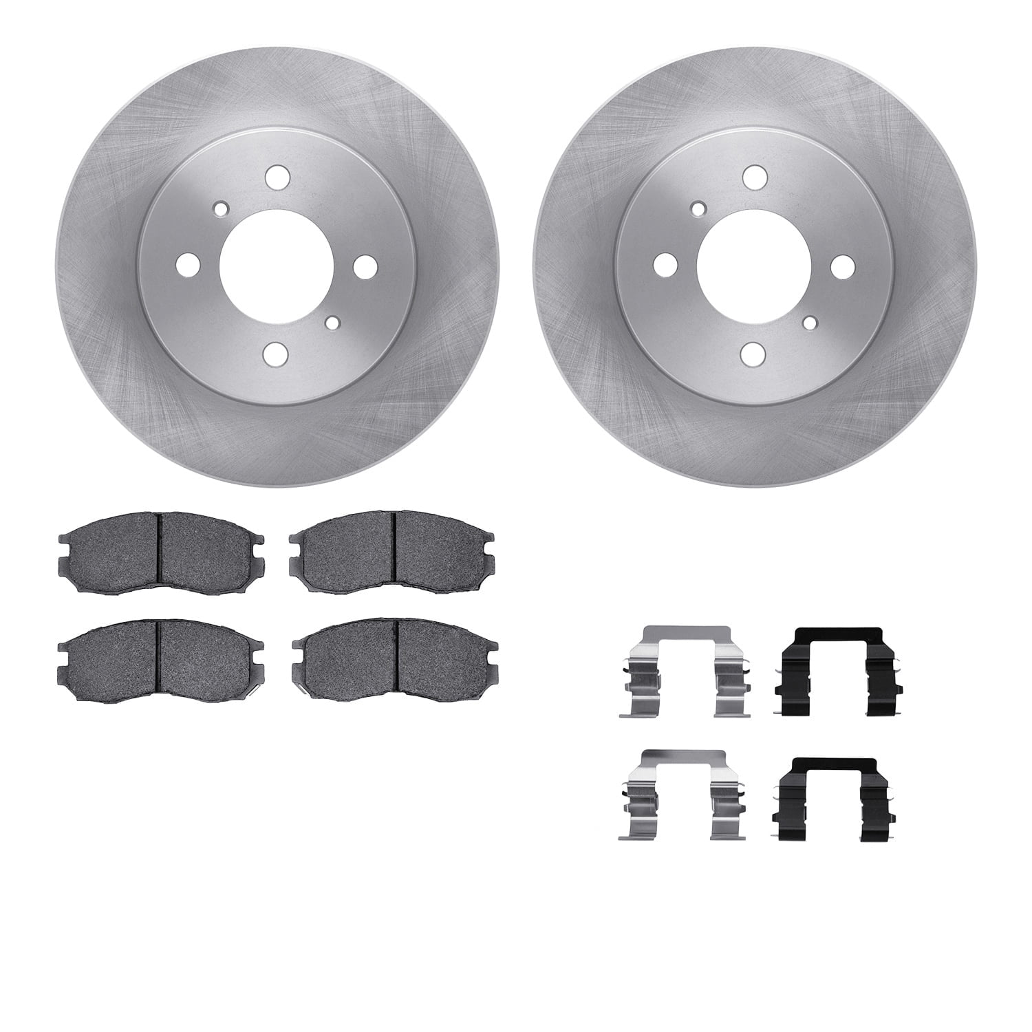 Dynamic Friction Company Front Brake Rotors with 5000 Advanced Brake Pads includes Hardware 6512-72200