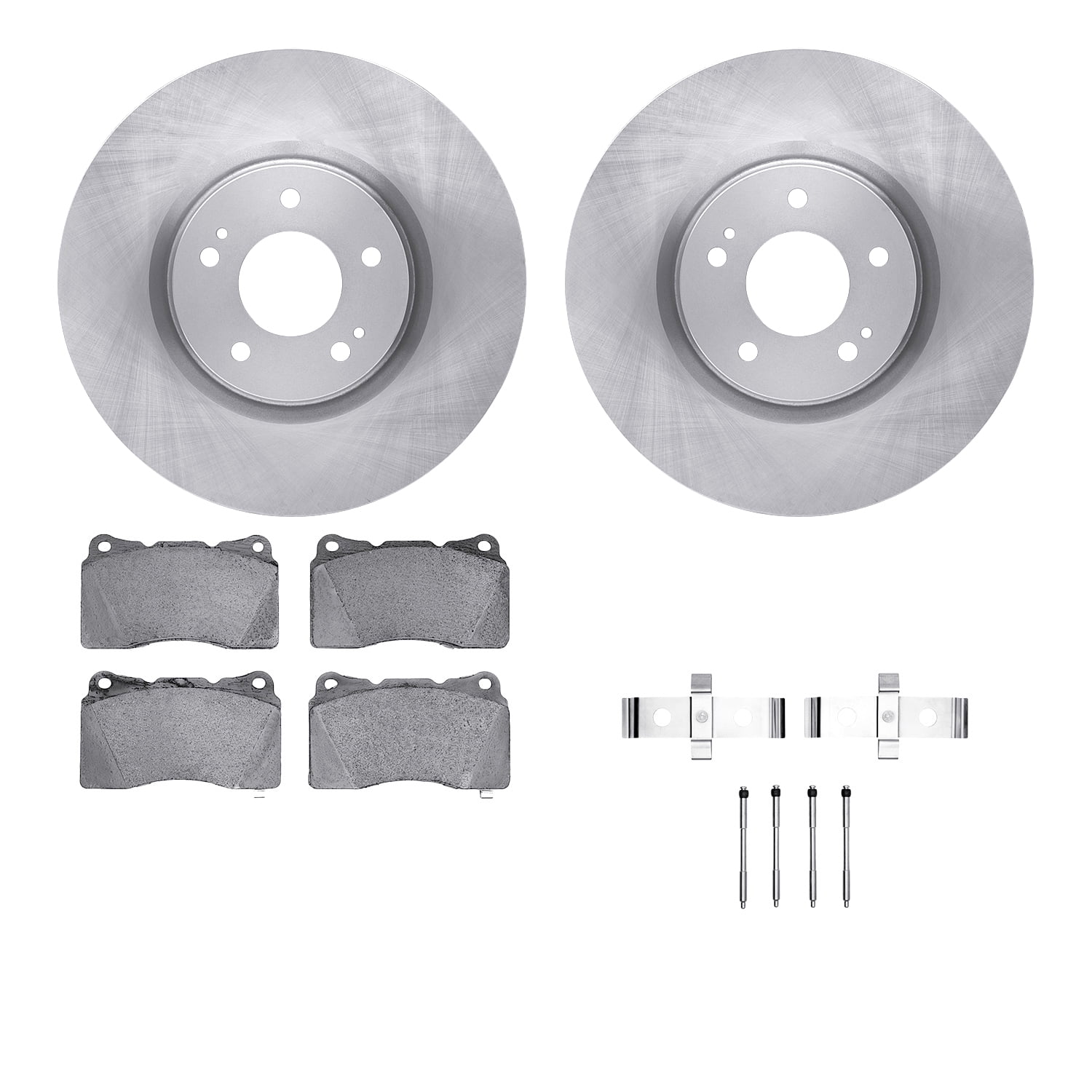Dynamic Friction Company Front Brake Rotors with 5000 Advanced Brake Pads includes Hardware 6512-72215