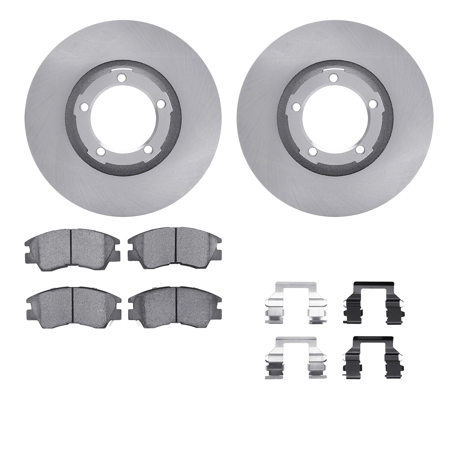 Dynamic Friction Company Front Brake Rotors with 5000 Advanced Brake Pads includes Hardware 6512-72269