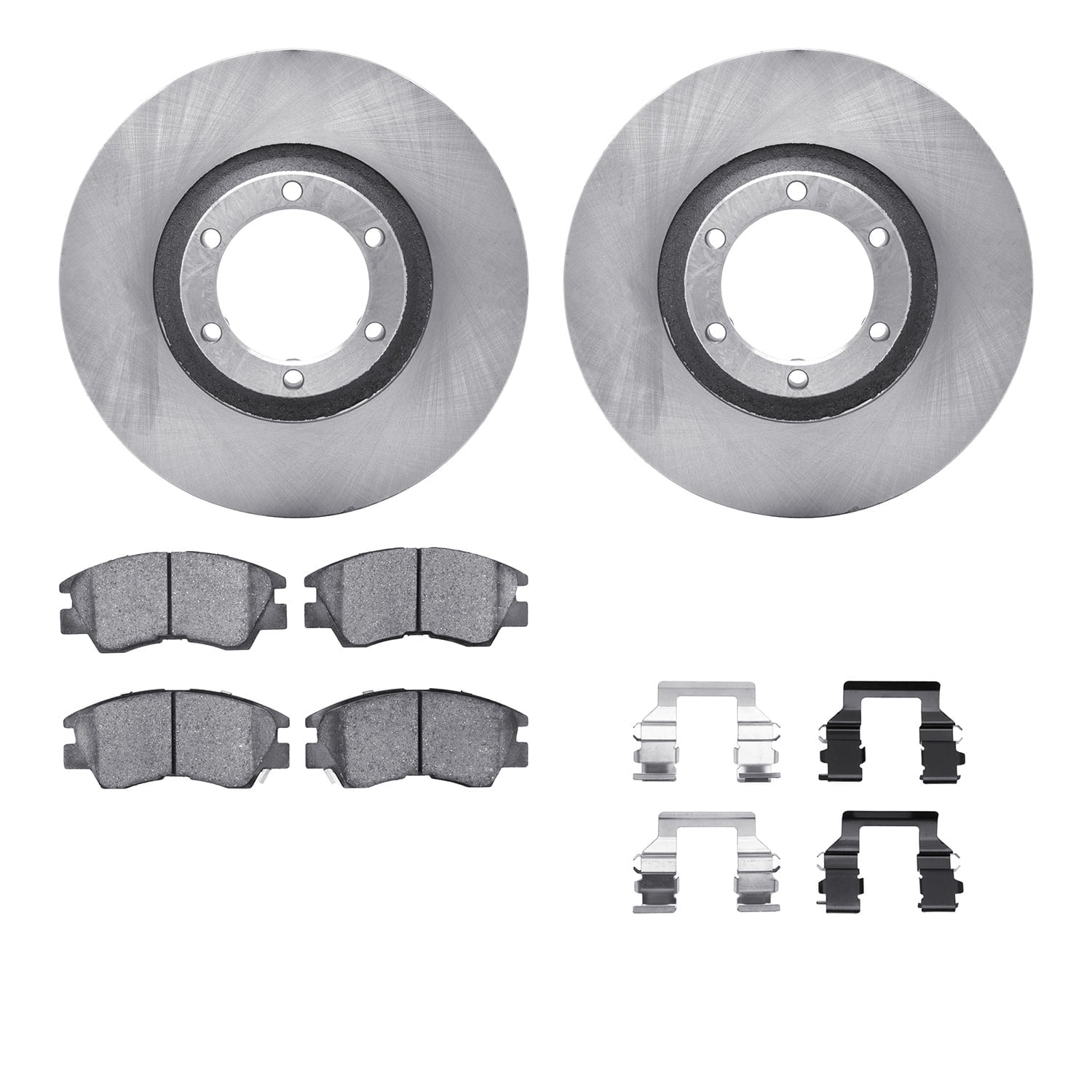 Dynamic Friction Company Front Brake Rotors with 5000 Advanced Brake Pads includes Hardware 6512-72275