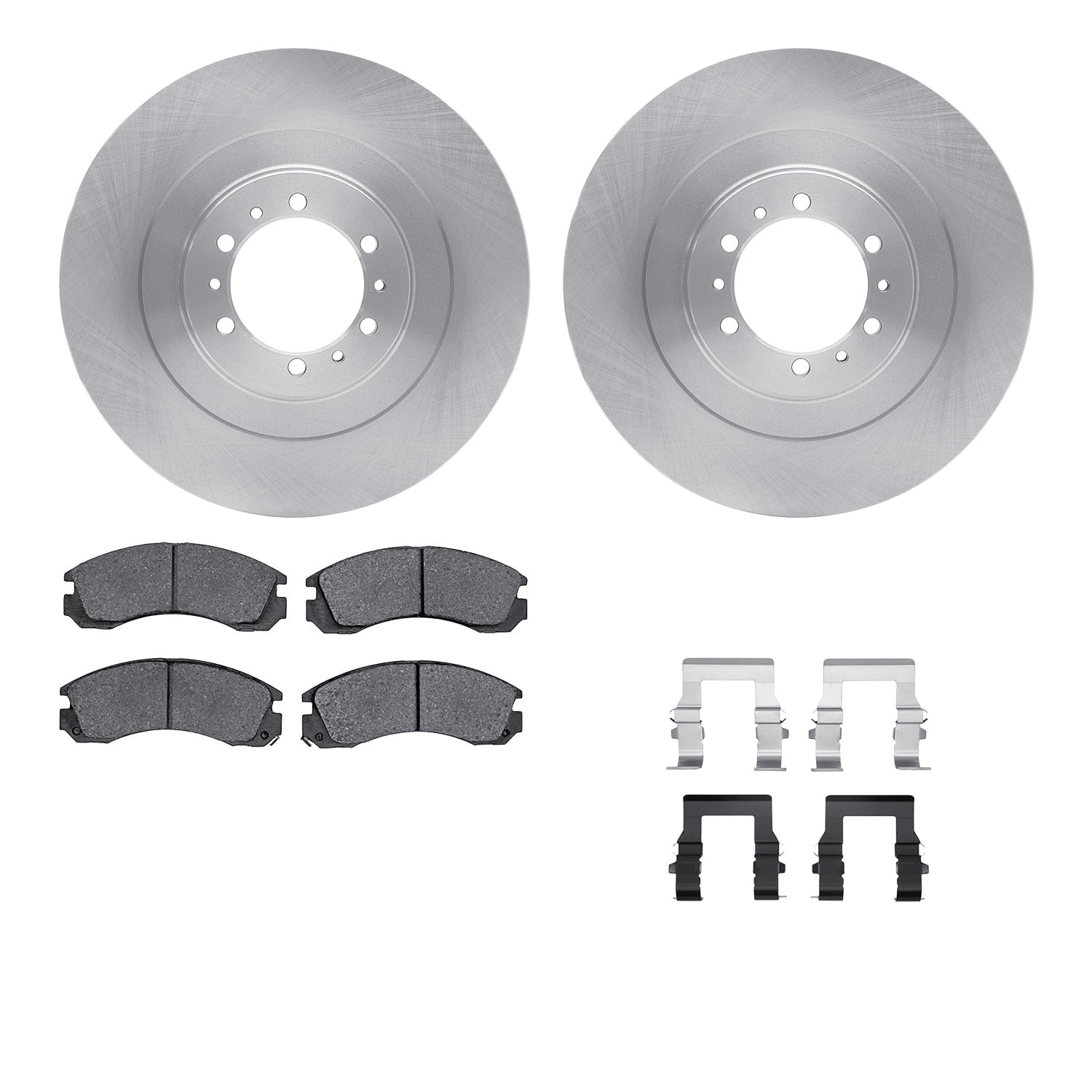 Dynamic Friction Company Front Brake Rotors with 5000 Advanced Brake Pads includes Hardware 6512-72284