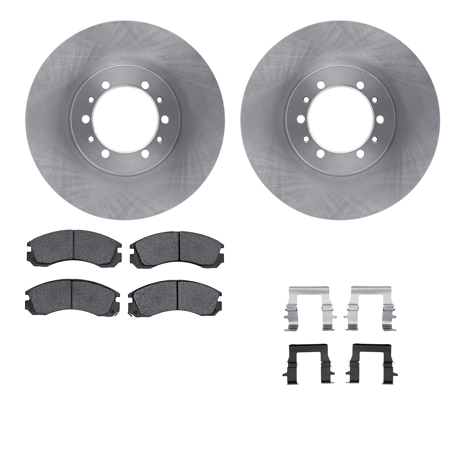 Dynamic Friction Company Front Brake Rotors with 5000 Advanced Brake Pads includes Hardware 6512-72287