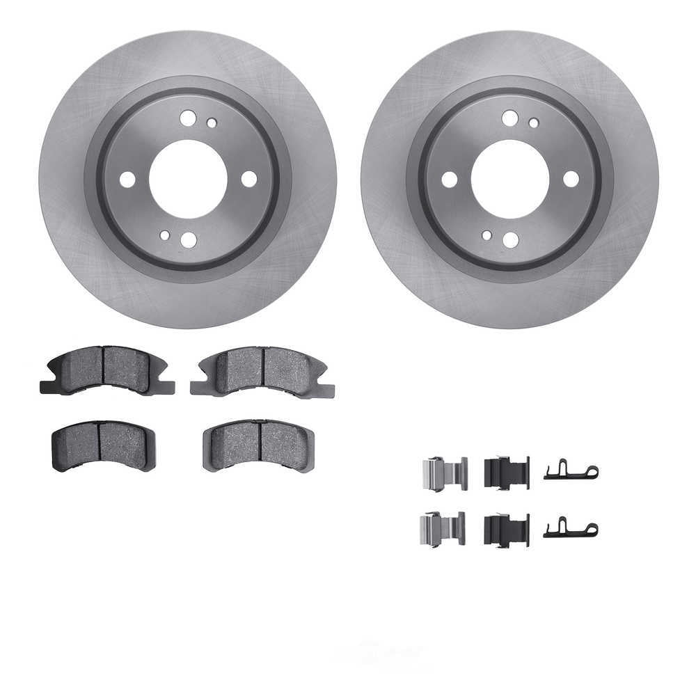 Dynamic Friction Company 6512-72323 DFC Rotors with 5000 Advanced Brake Pads includes Hardware