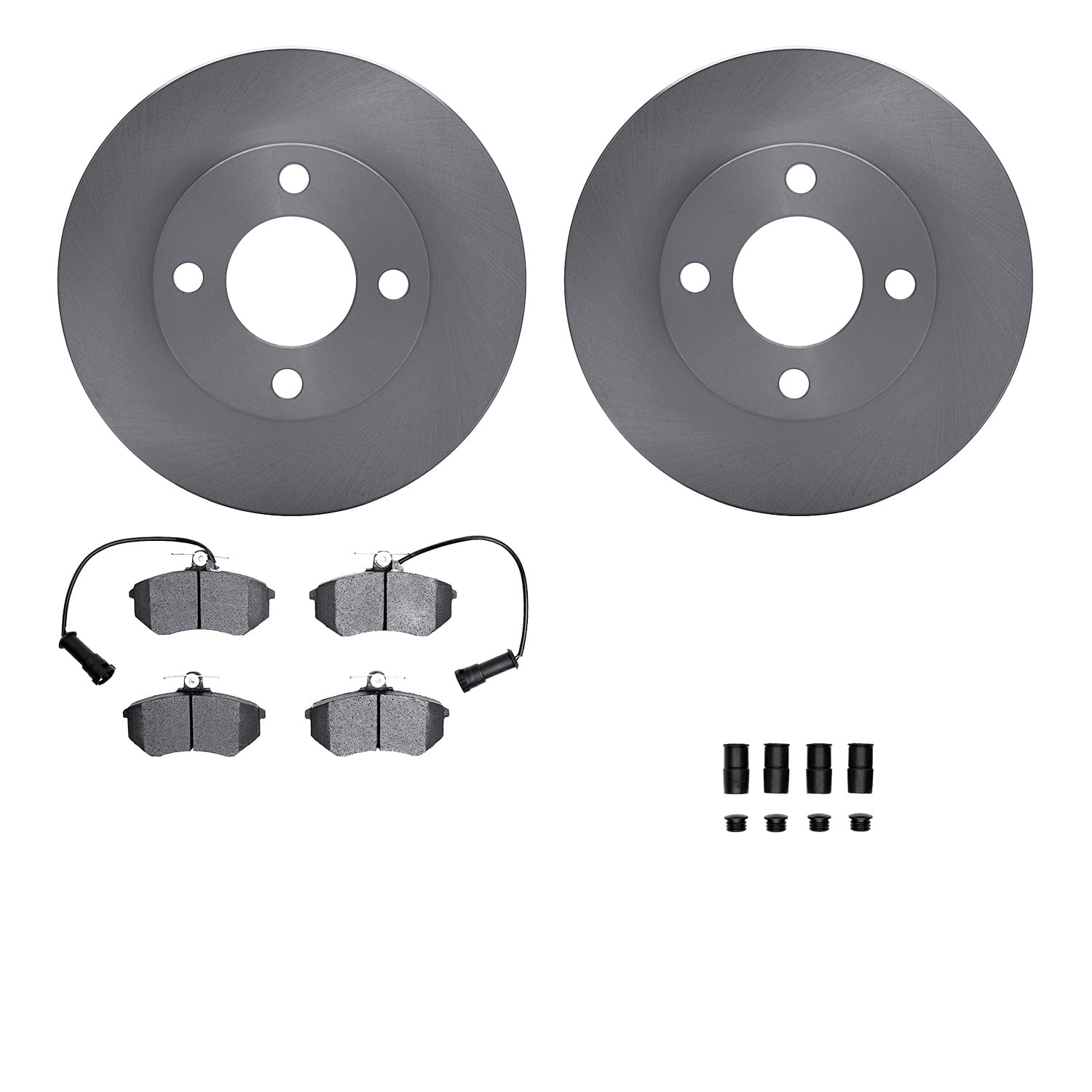 Dynamic Friction Company Front Brake Rotors with 5000 Advanced Brake Pads includes Hardware 6512-73079