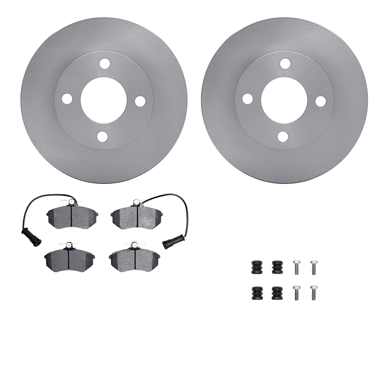 Dynamic Friction Company Front Brake Rotors with 5000 Advanced Brake Pads includes Hardware 6512-73080