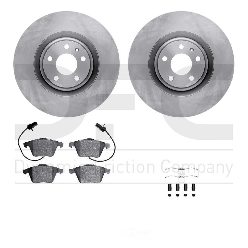 Dynamic Friction Company 6512-73229 DFC Rotors with 5000 Advanced Brake Pads includes Hardware