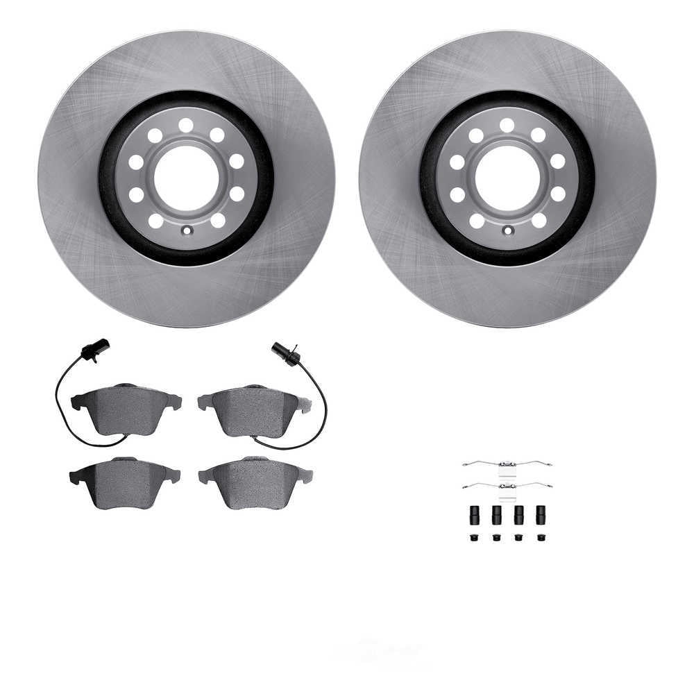 Dynamic Friction Company 6512-73251 DFC Rotors with 5000 Advanced Brake Pads includes Hardware