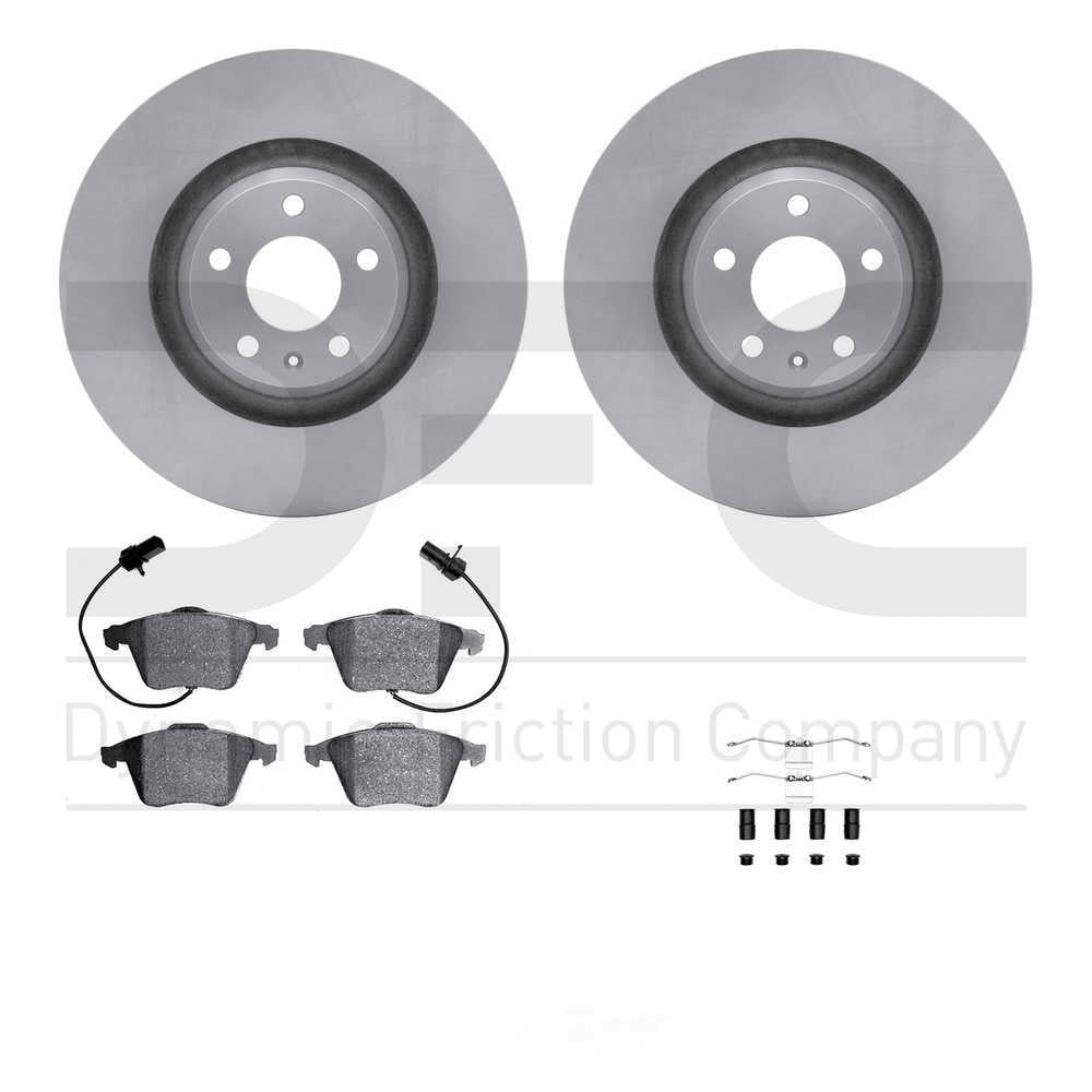Dynamic Friction Company 6512-73268 DFC Rotors with 5000 Advanced Brake Pads includes Hardware