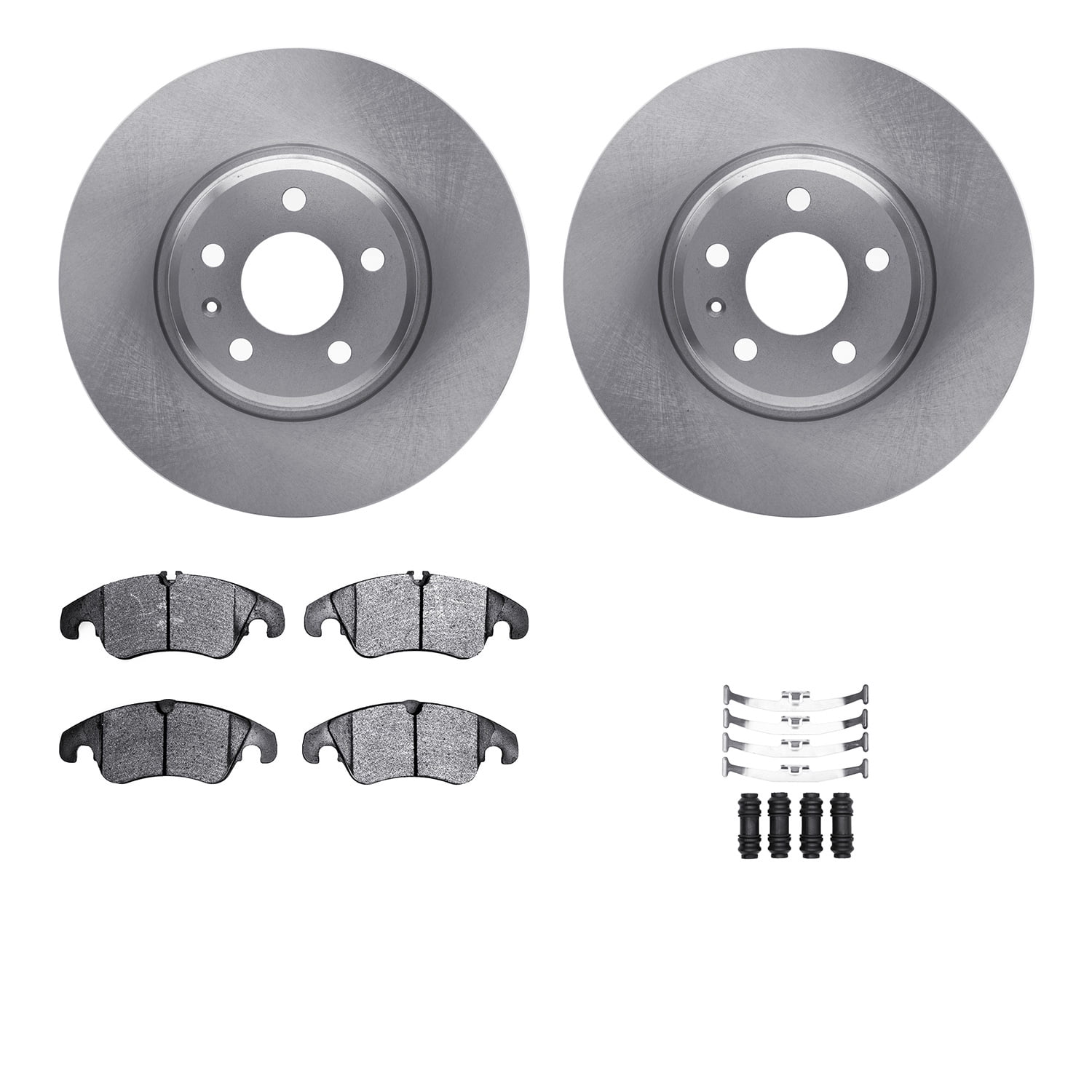 Dynamic Friction Company Front Brake Rotors with 5000 Advanced Brake Pads includes Hardware 6512-73343