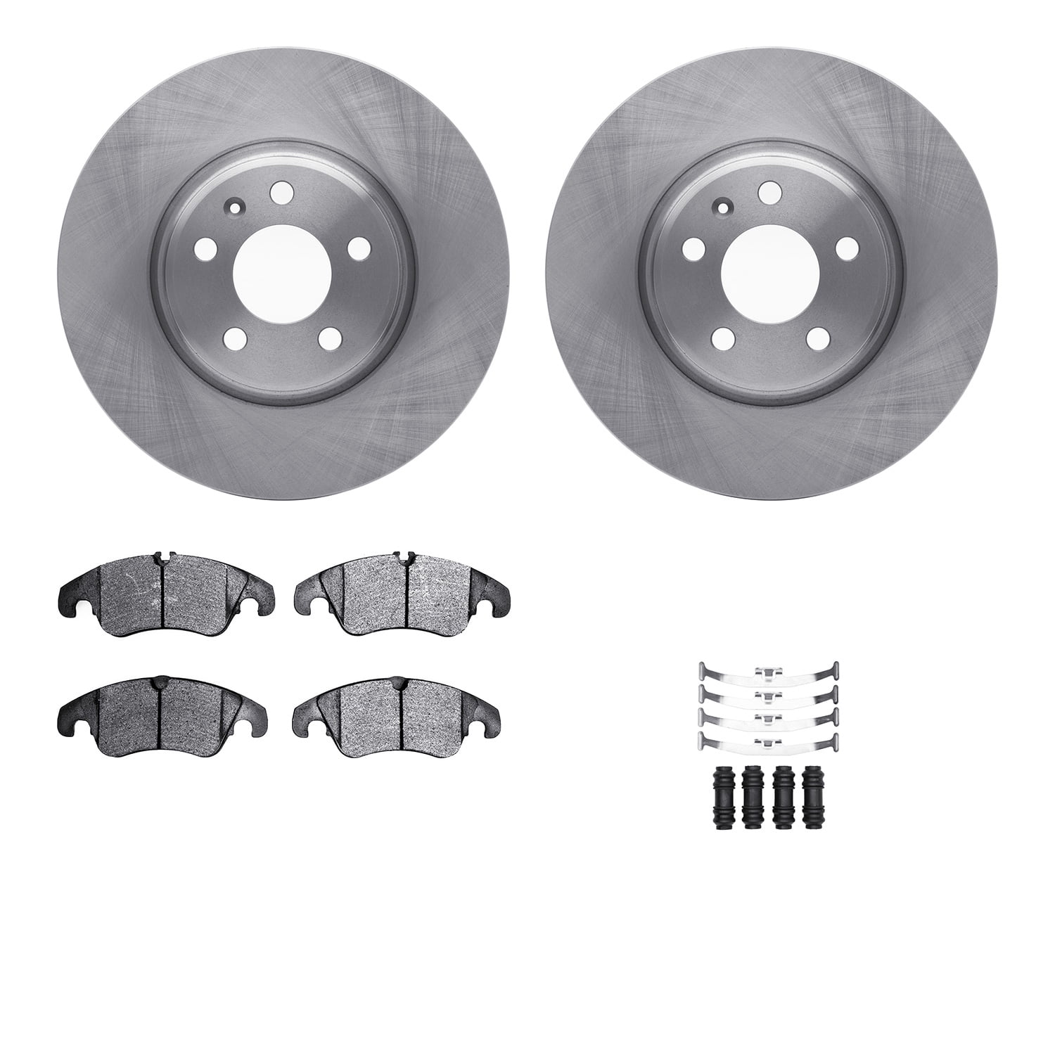 Dynamic Friction Company Front Brake Rotors with 5000 Advanced Brake Pads includes Hardware 6512-73385