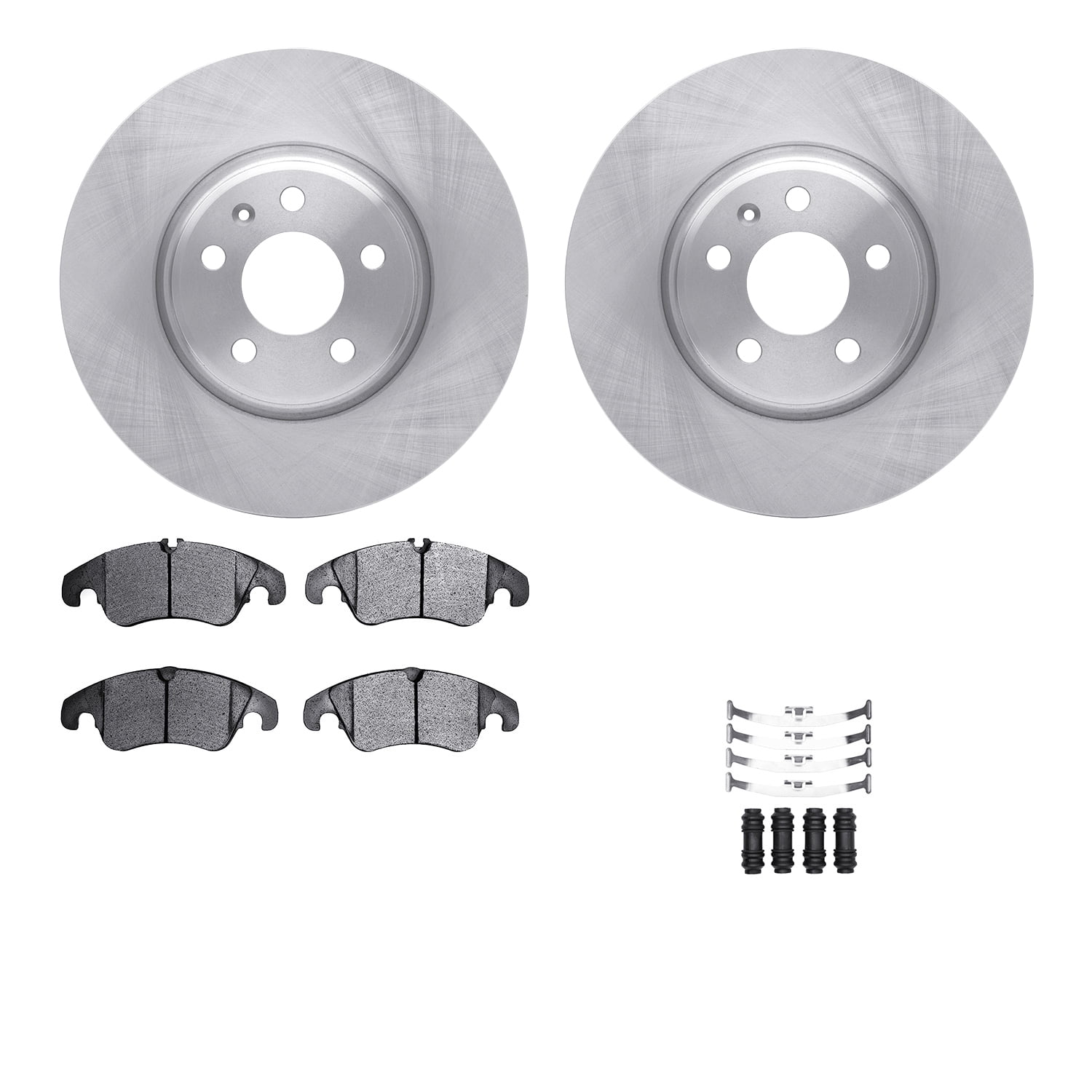 Dynamic Friction Company Front Brake Rotors with 5000 Advanced Brake Pads includes Hardware 6512-73386