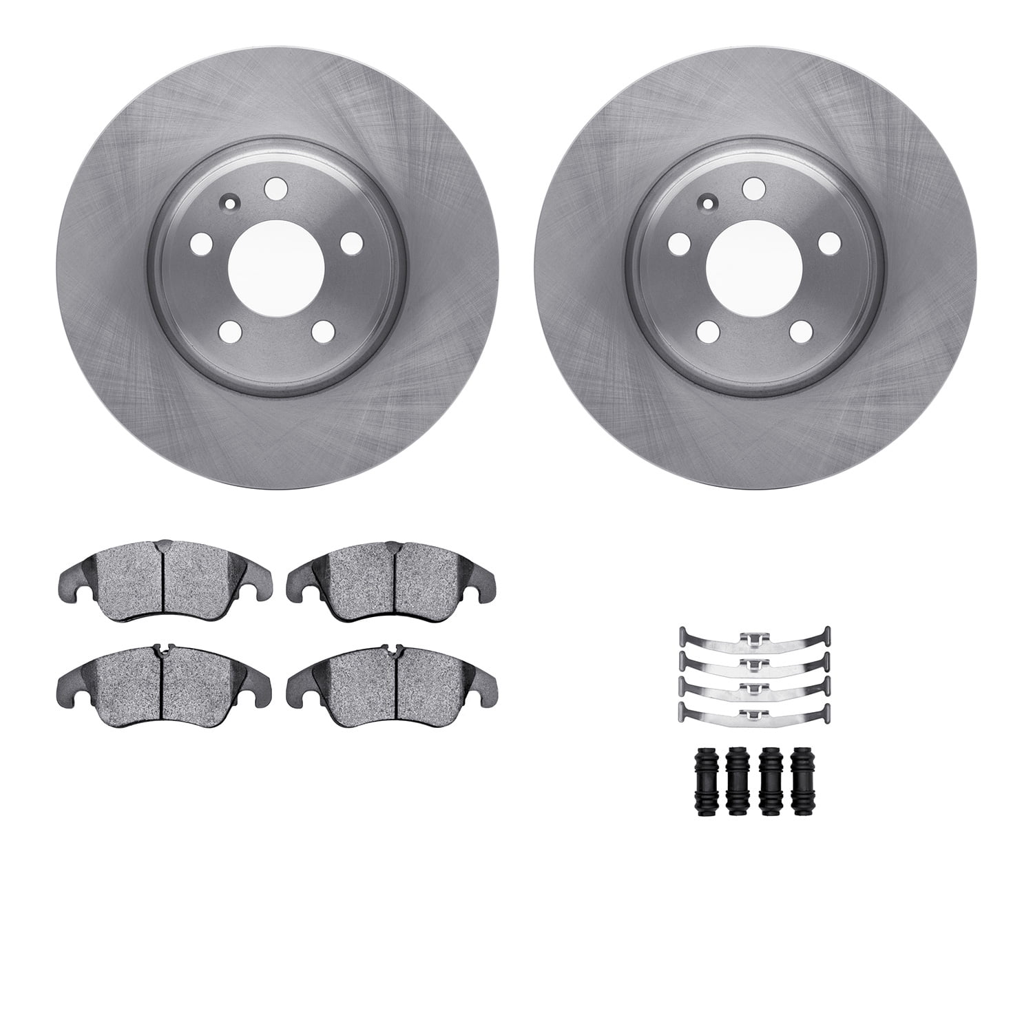 Dynamic Friction Company Front Brake Rotors with 5000 Advanced Brake Pads includes Hardware 6512-73387