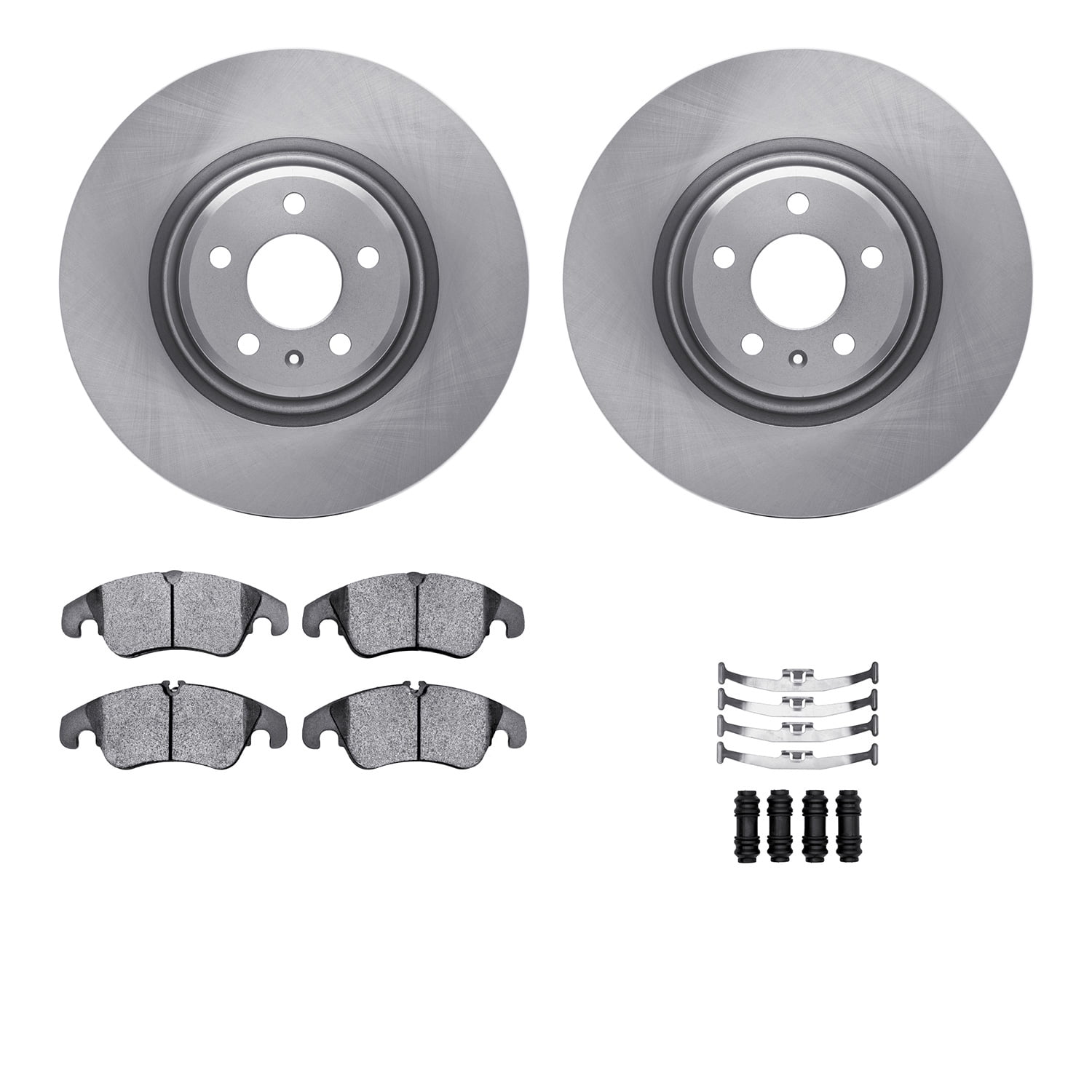 Dynamic Friction Company Front Brake Rotors with 5000 Advanced Brake Pads includes Hardware 6512-73412