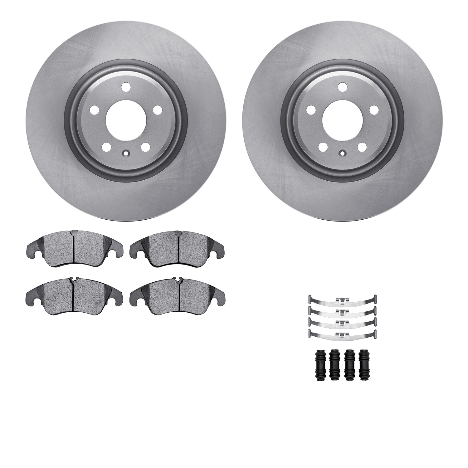 Dynamic Friction Company Front Brake Rotors with 5000 Advanced Brake Pads includes Hardware 6512-73413