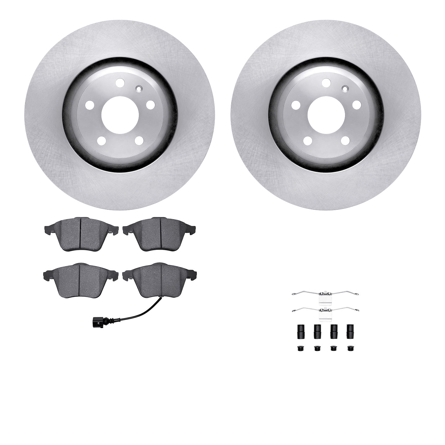 Dynamic Friction Company Front Brake Rotors with 5000 Advanced Brake Pads includes Hardware 6512-73421