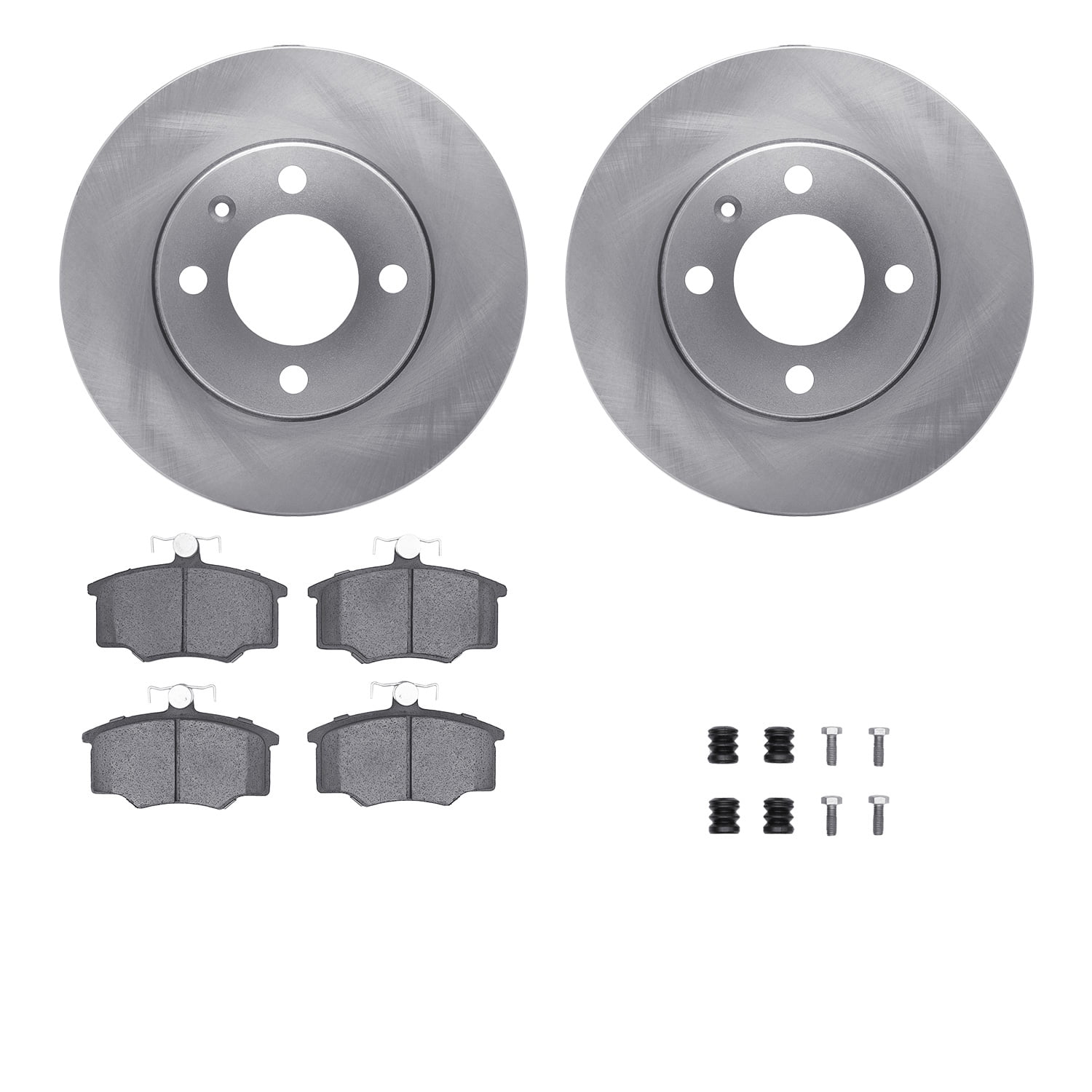 Dynamic Friction Company Front Brake Rotors with 5000 Advanced Brake Pads includes Hardware 6512-74130