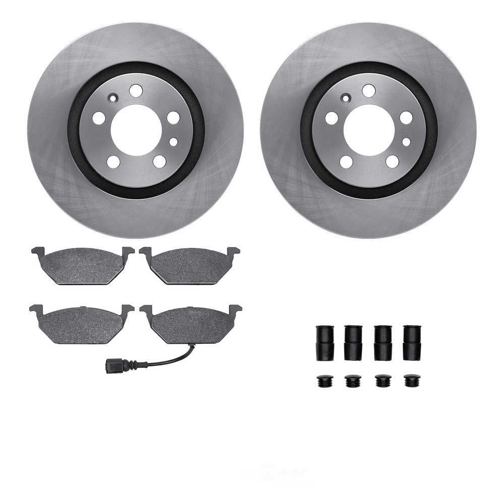 Dynamic Friction Company 6512-74210 DFC Rotors with 5000 Advanced Brake Pads includes Hardware