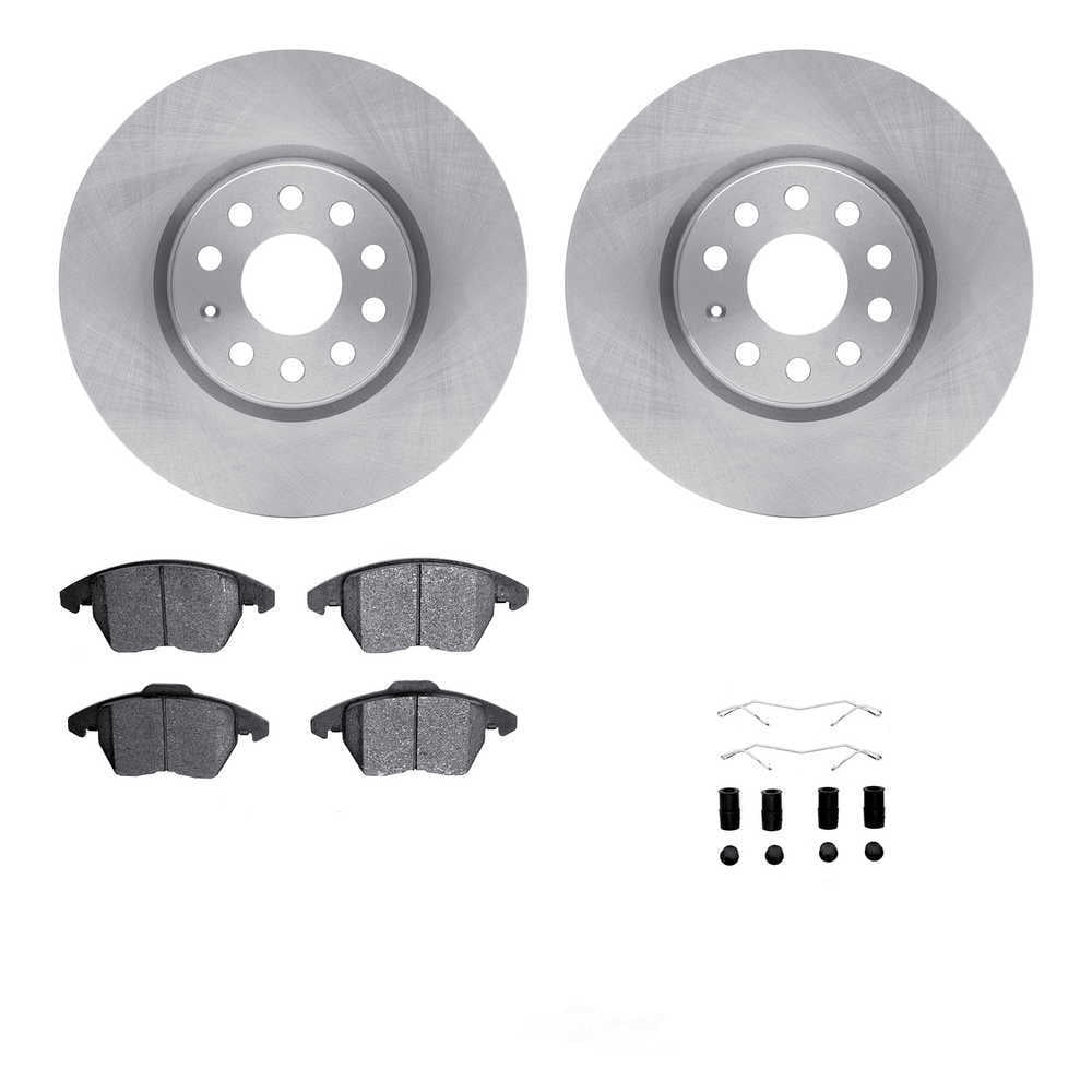 Dynamic Friction Company 6512-74453 DFC Rotors with 5000 Advanced Brake Pads includes Hardware