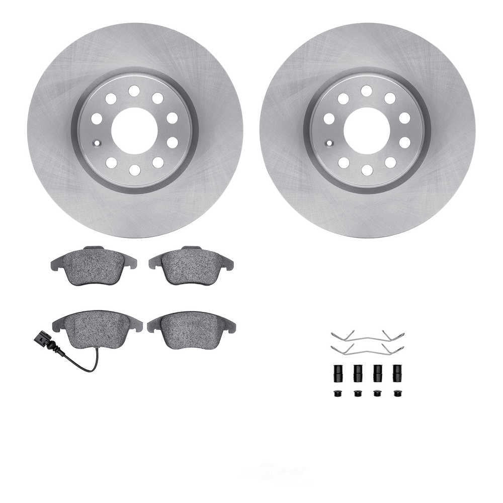 Dynamic Friction Company 6512-74456 DFC Rotors with 5000 Advanced Brake Pads includes Hardware