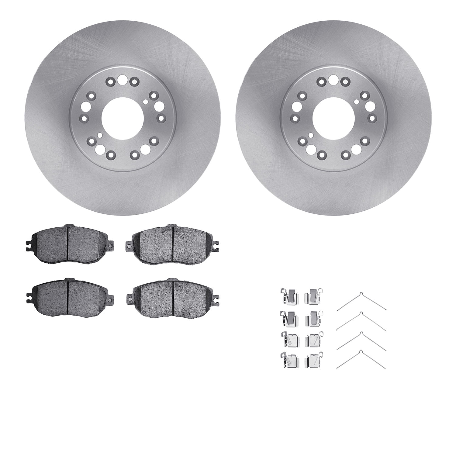 Dynamic Friction Company Front Brake Rotors with 5000 Advanced Brake Pads includes Hardware 6512-75053