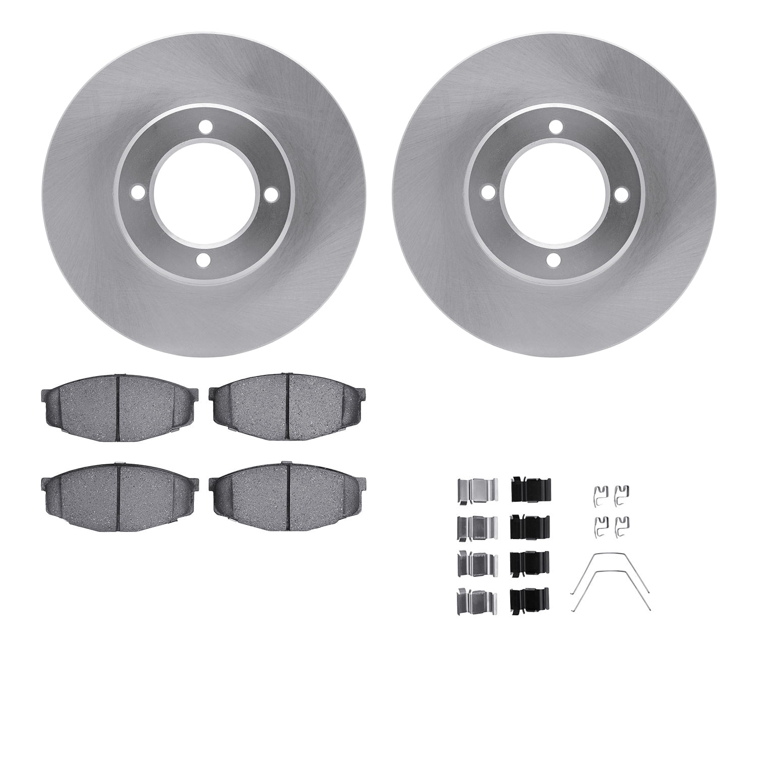 Dynamic Friction Company Front Brake Rotors with 5000 Advanced Brake Pads includes Hardware 6512-76212
