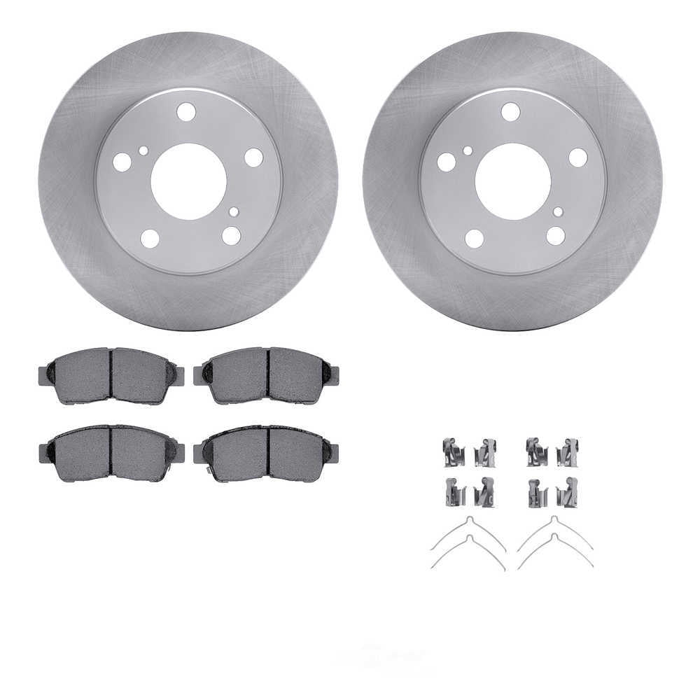 Dynamic Friction Company 6512-76302 DFC Rotors with 5000 Advanced Brake Pads includes Hardware