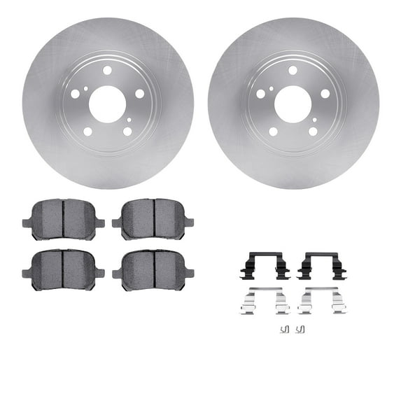 Dynamic Friction Company Front Brake Rotors with 5000 Advanced Brake Pads includes Hardware 6512-76341