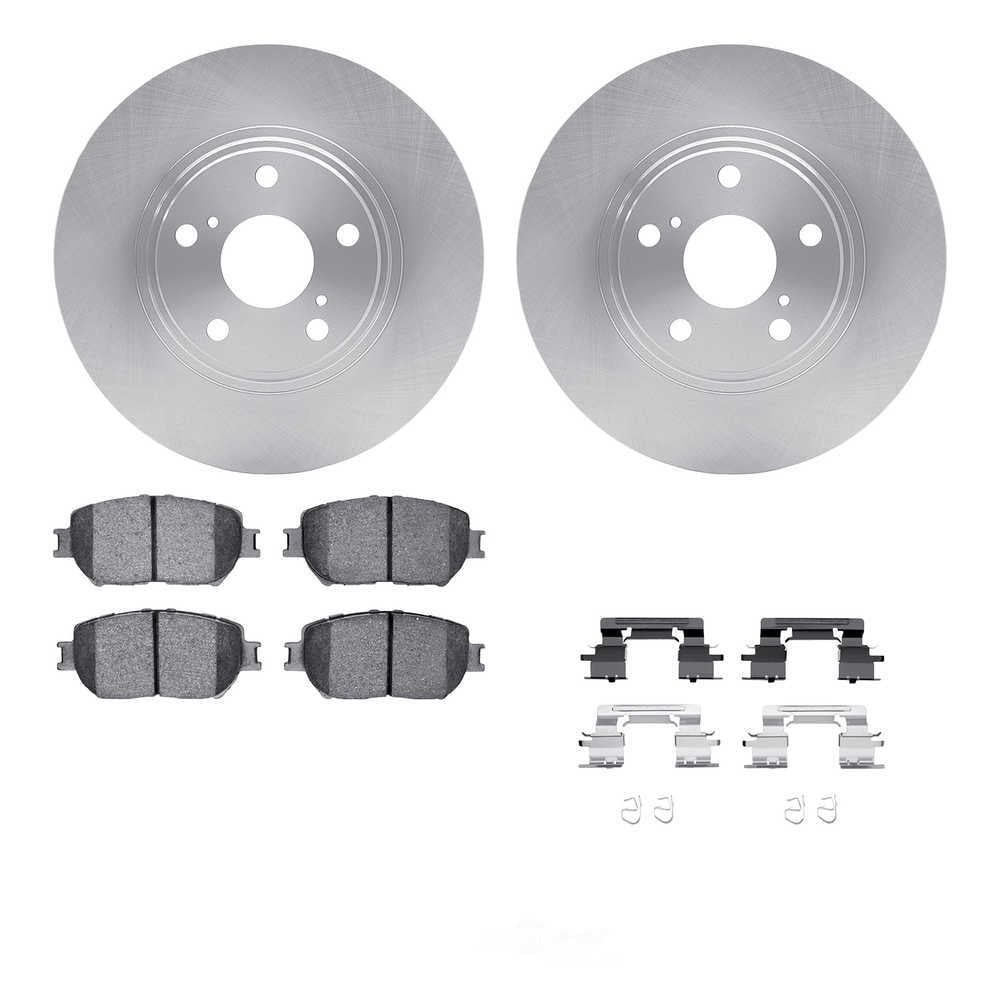 Dynamic Friction Company 6512-76344 DFC Rotors with 5000 Advanced Brake Pads includes Hardware