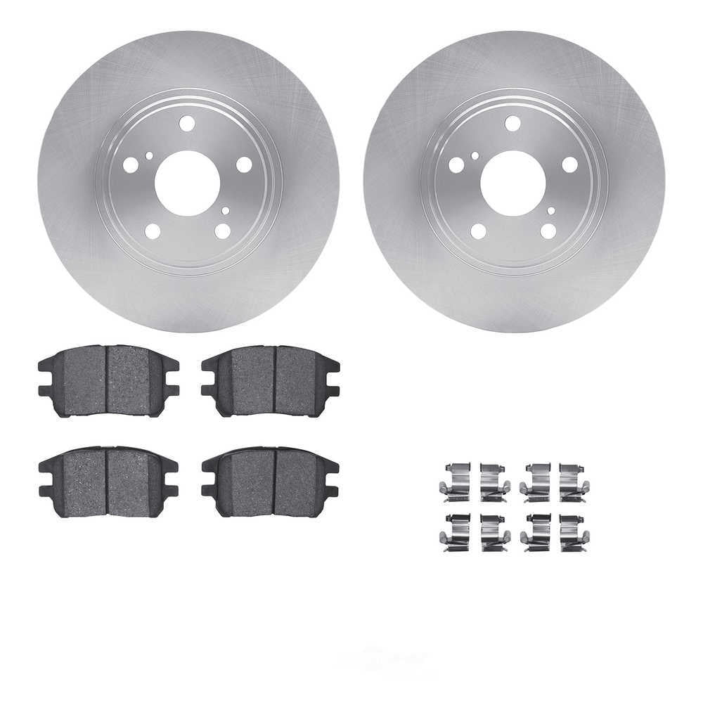 Dynamic Friction Company 6512-76345 DFC Rotors with 5000 Advanced Brake Pads includes Hardware