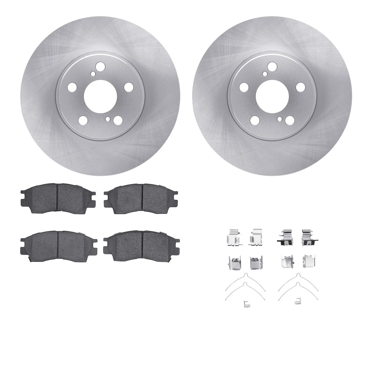 Dynamic Friction Company Front Brake Rotors with 5000 Advanced Brake Pads includes Hardware 6512-76369