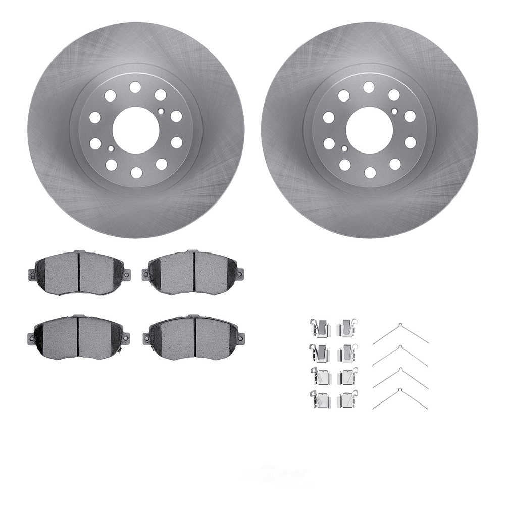 Dynamic Friction Company 6512-76377 DFC Rotors with 5000 Advanced Brake Pads includes Hardware