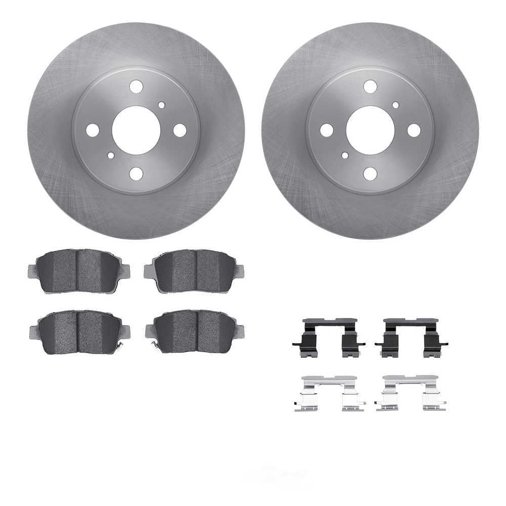 Dynamic Friction Company 6512-76426 DFC Rotors with 5000 Advanced Brake Pads includes Hardware