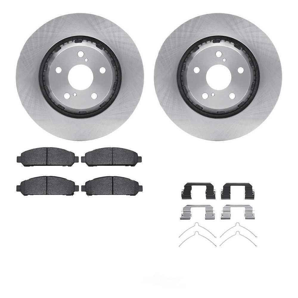 Dynamic Friction Company 6512-76509 DFC Rotors with 5000 Advanced Brake Pads includes Hardware