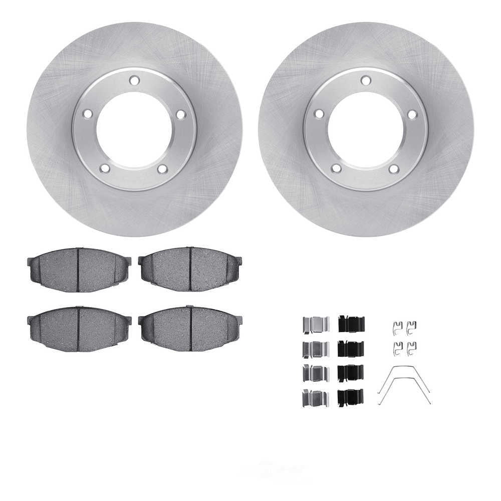 Dynamic Friction Company 6512-76545 DFC Rotors with 5000 Advanced Brake Pads includes Hardware