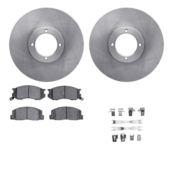 Dynamic Friction Company Front Brake Rotors with 5000 Advanced Brake Pads includes Hardware 6512-76548