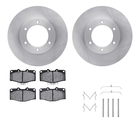 Dynamic Friction Company Front Brake Rotors with 5000 Advanced Brake Pads includes Hardware 6512-76564