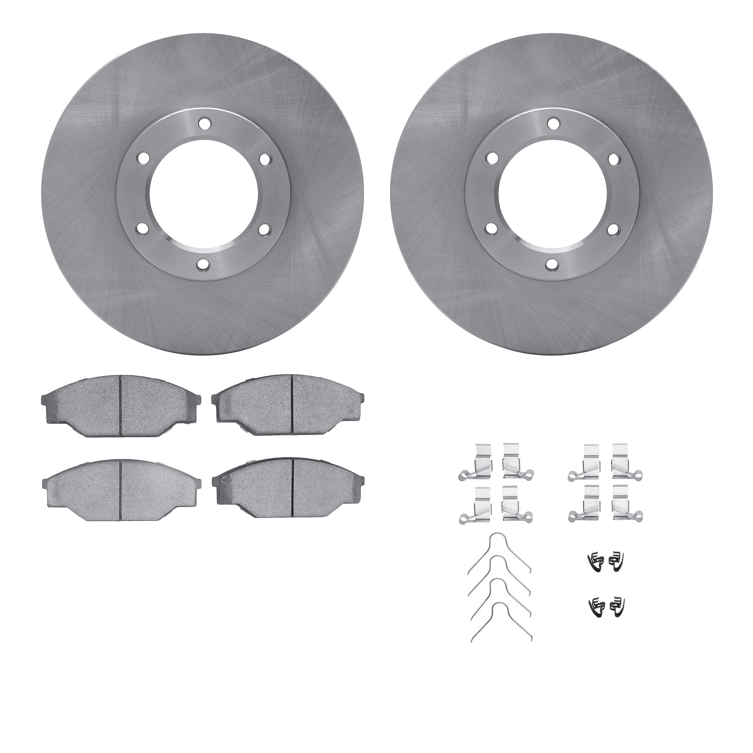 Dynamic Friction Company Front Brake Rotors with 5000 Advanced Brake Pads includes Hardware 6512-76578