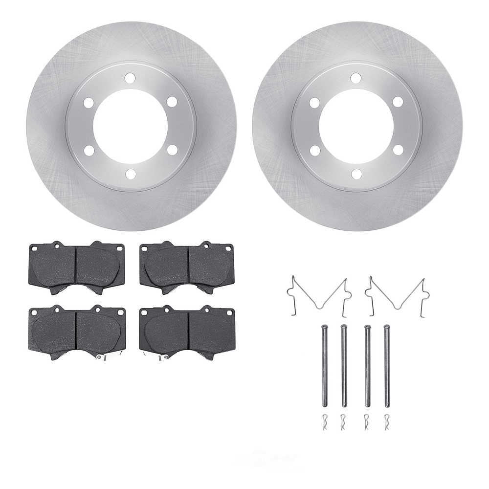 Dynamic Friction Company 6512-76633 DFC Rotors with 5000 Advanced Brake Pads includes Hardware