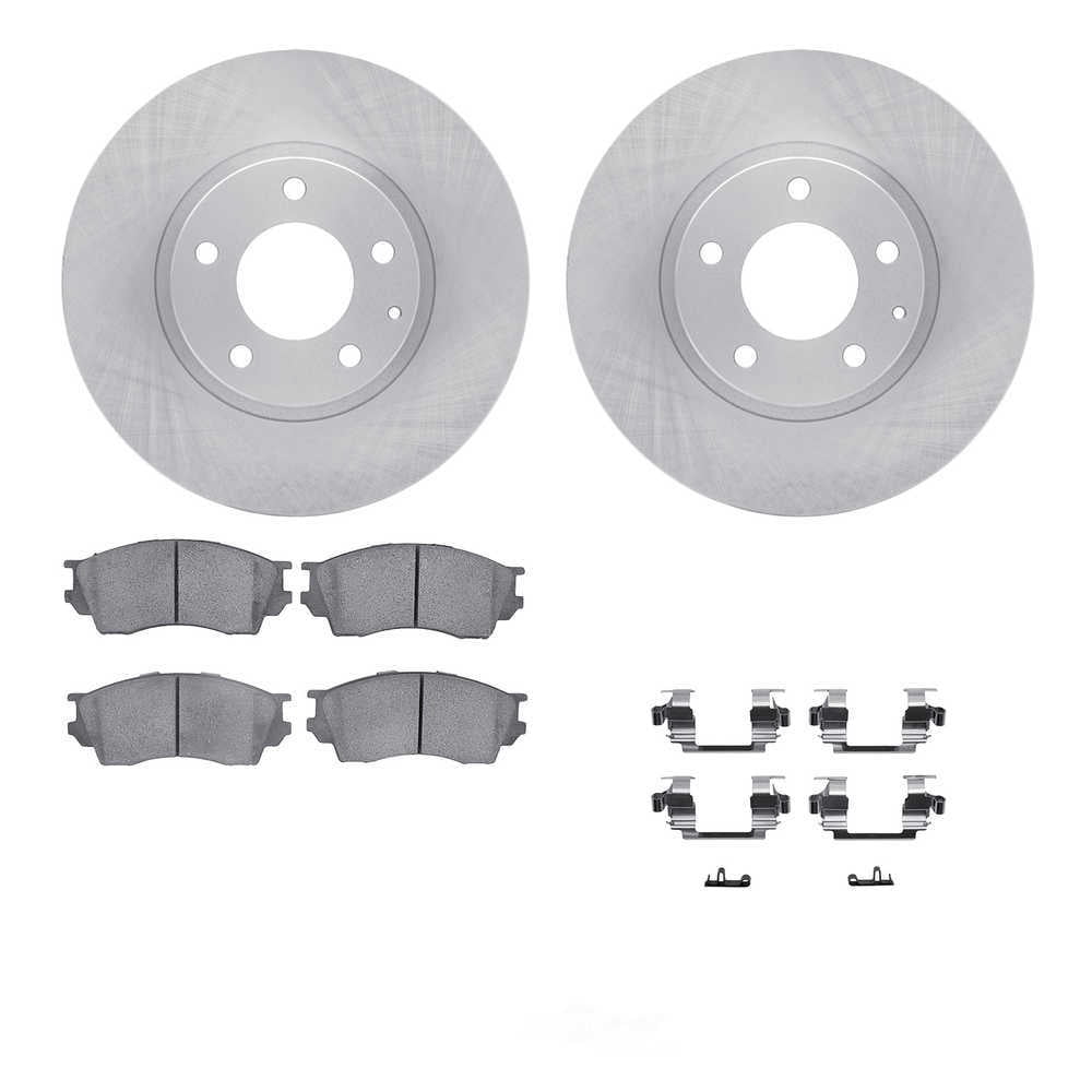 Dynamic Friction Company 6512-80169 DFC Rotors with 5000 Advanced Brake Pads includes Hardware