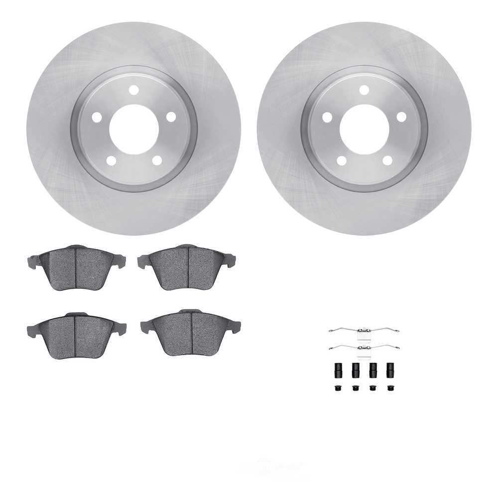 Dynamic Friction Company 6512-80226 DFC Rotors with 5000 Advanced Brake Pads includes Hardware