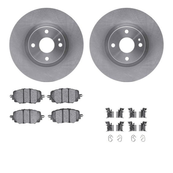 Dynamic Friction Company Front Brake Rotors with 5000 Advanced Brake Pads includes Hardware 6512-80334