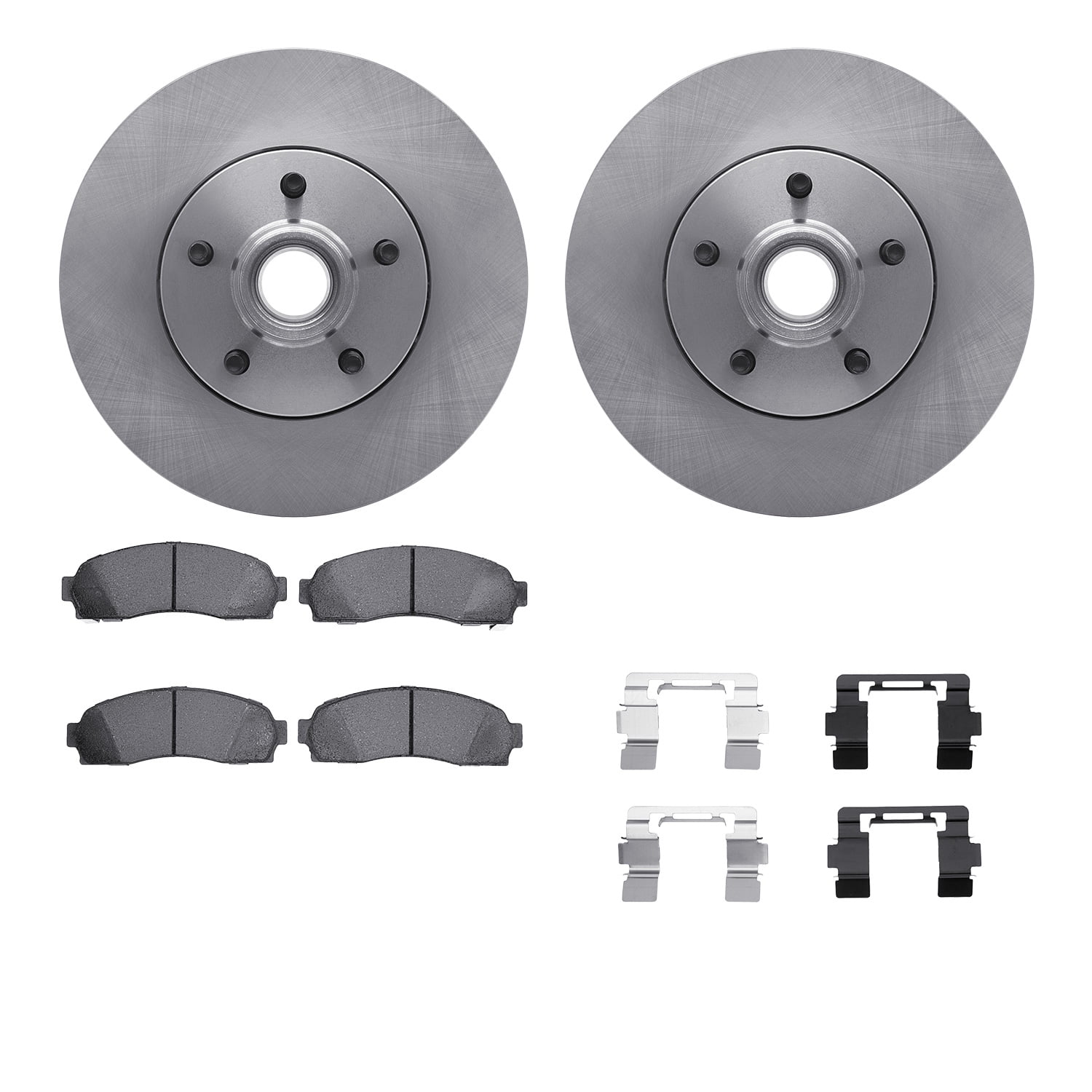 Dynamic Friction Company Front Brake Rotors with 5000 Advanced Brake Pads includes Hardware 6512-92038