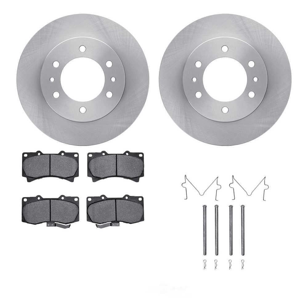 Dynamic Friction Company 6512-93003 DFC Rotors with 5000 Advanced Brake Pads includes Hardware