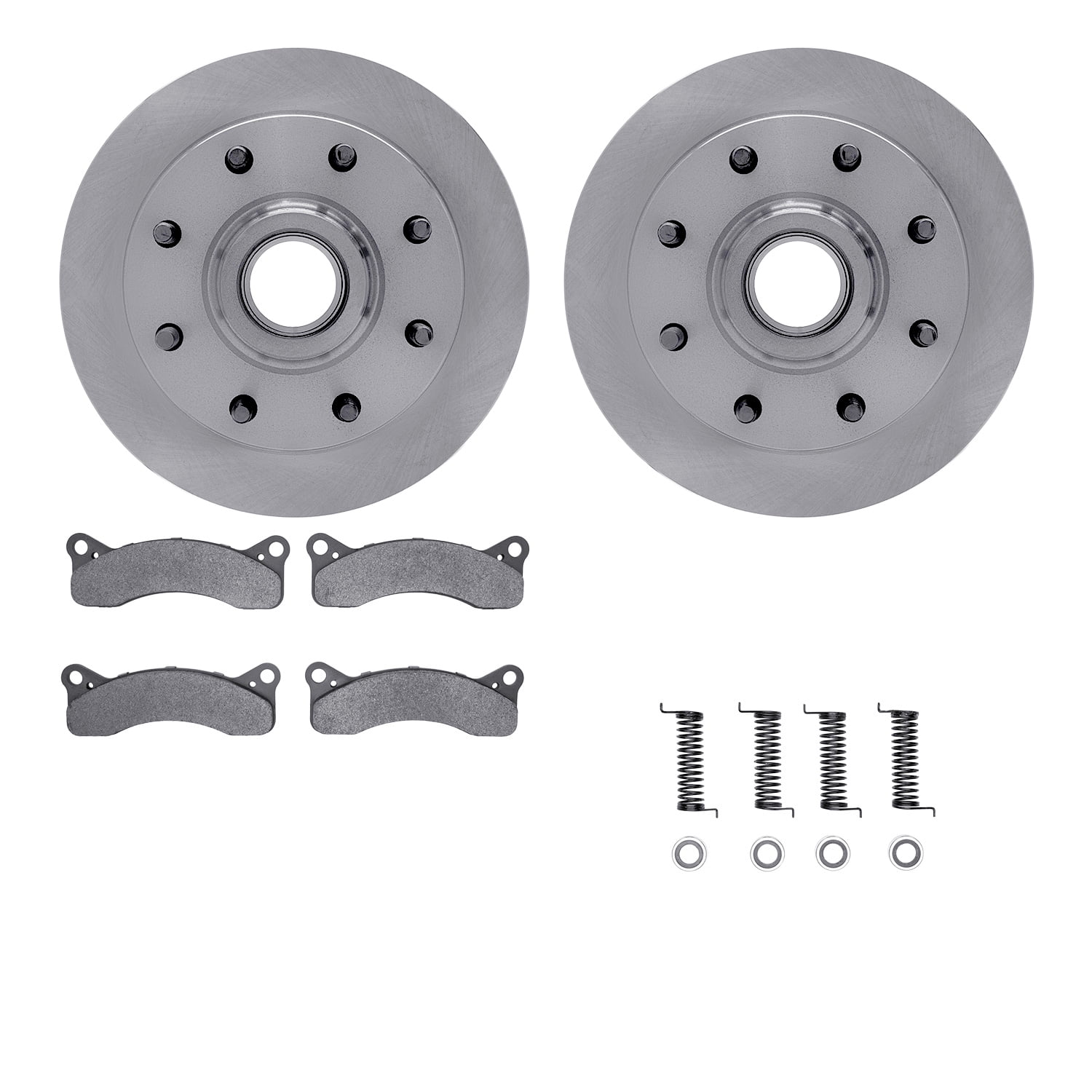 Dynamic Friction Company Front Brake Rotors with 5000 Advanced Brake Pads includes Hardware 6512-99001