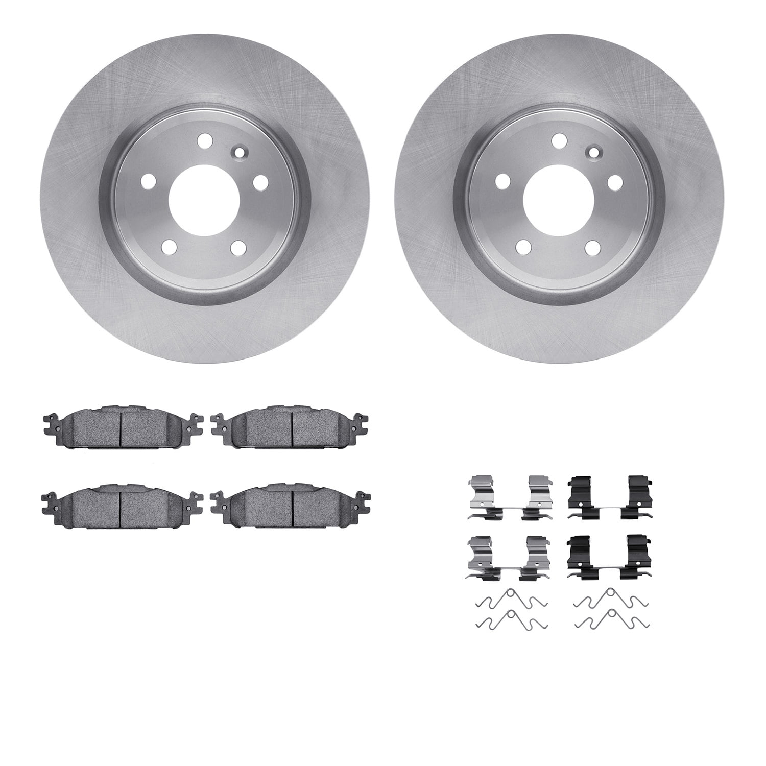 Dynamic Friction Company Front Brake Rotors with 5000 Advanced Brake Pads includes Hardware 6512-99075
