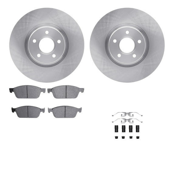 Dynamic Friction Company Front Brake Rotors with 5000 Advanced Brake Pads includes Hardware 6512-99134