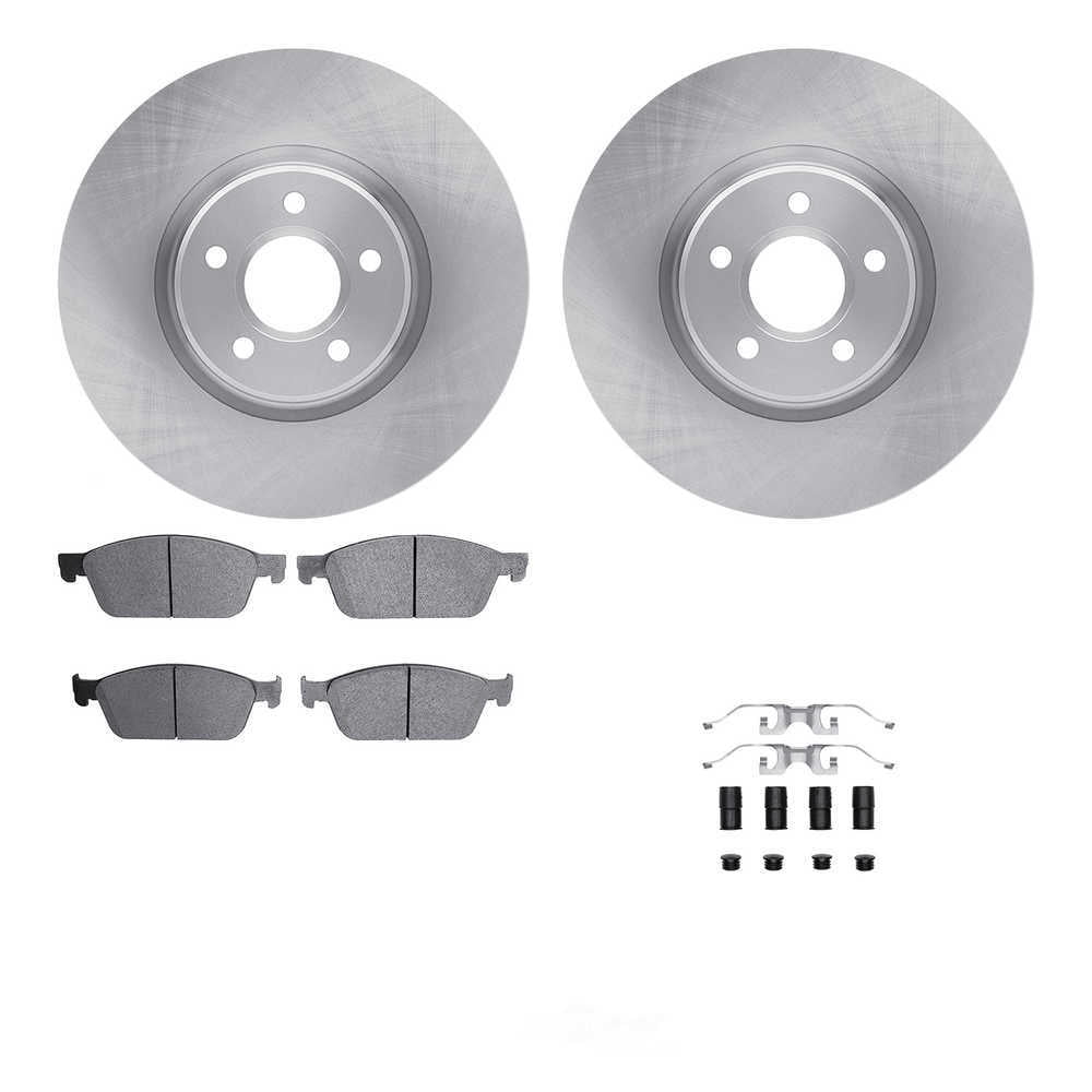 Dynamic Friction Company 6512-99134 DFC Rotors with 5000 Advanced Brake Pads includes Hardware