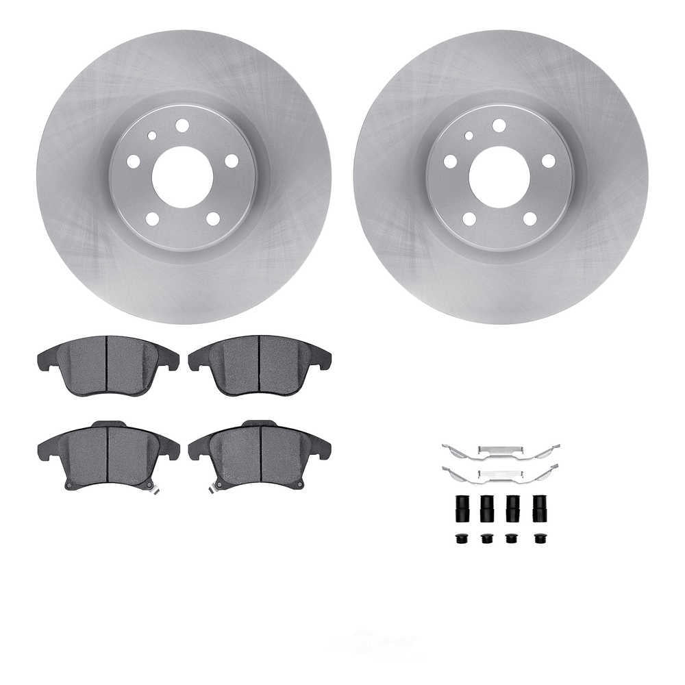 Dynamic Friction Company 6512-99145 DFC Rotors with 5000 Advanced Brake Pads includes Hardware