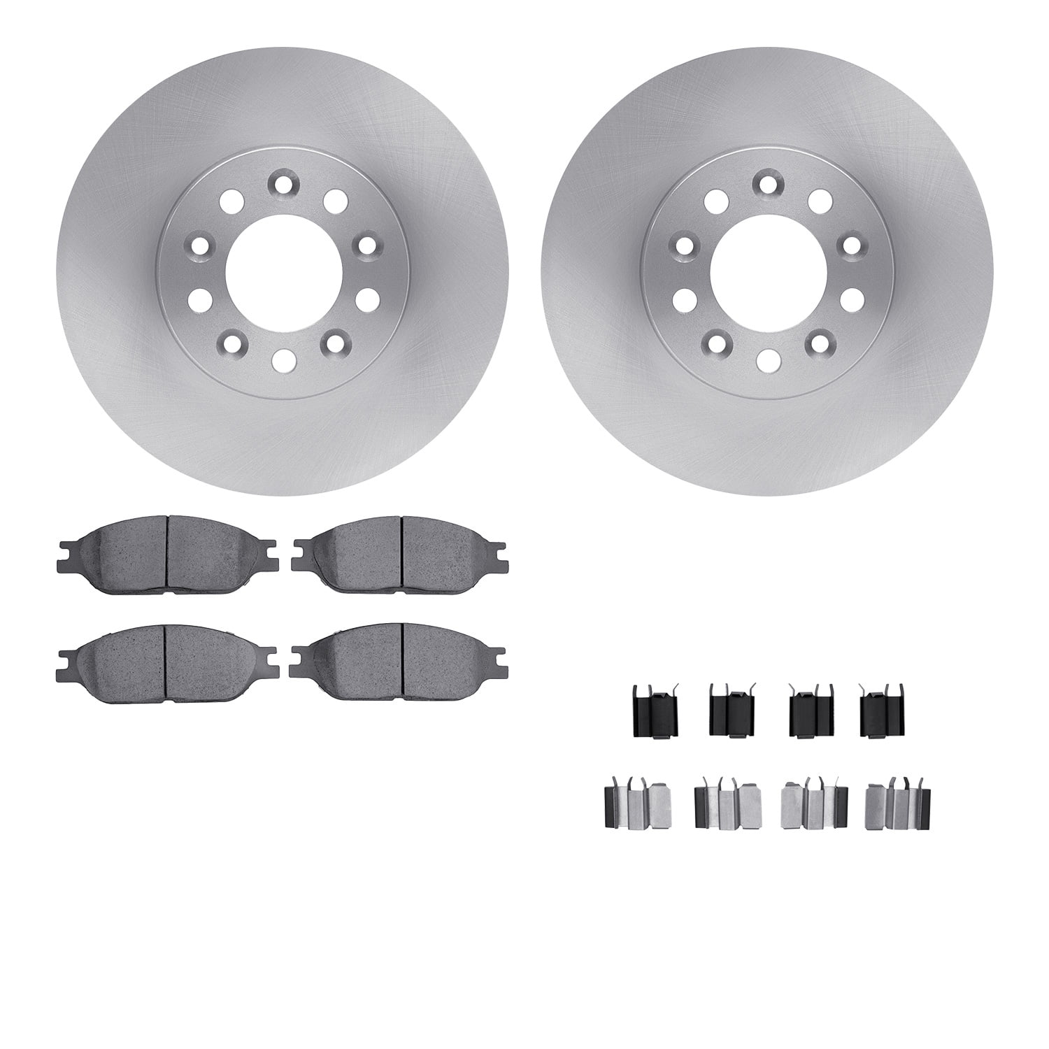 Dynamic Friction Company Front Brake Rotors with 5000 Advanced Brake Pads includes Hardware 6512-99179